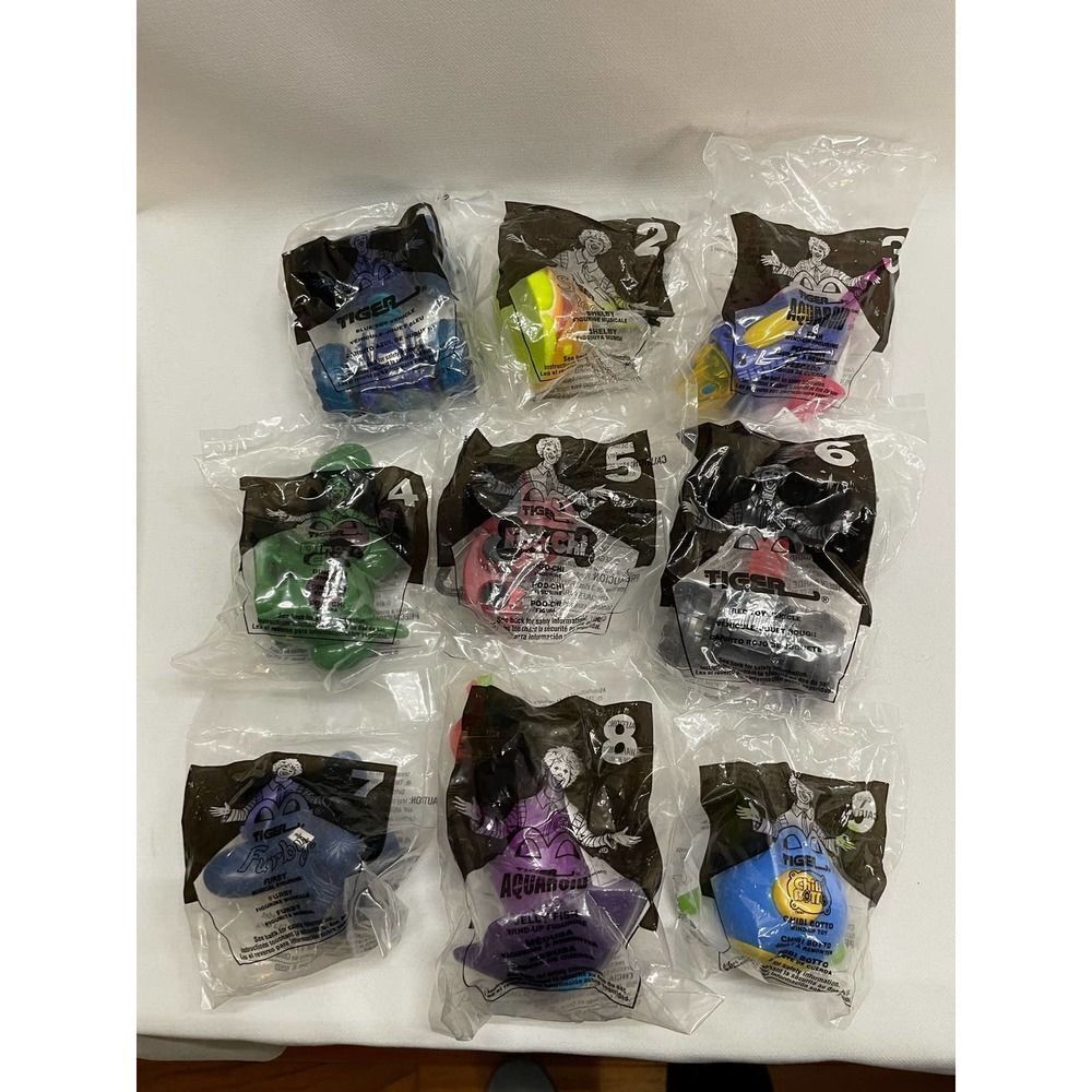 McDonald's Happy Meal TIGER TOY Complete Set 1-9 2000 RARE
